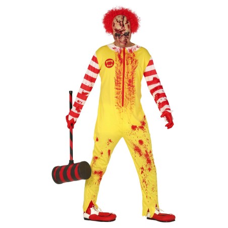 Disfraz payaso burguer asesino talla L 52-54 adulto-Tus Disfraces