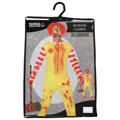 Disfraz payaso burguer asesino talla L 52-54 adulto-Tus Disfraces