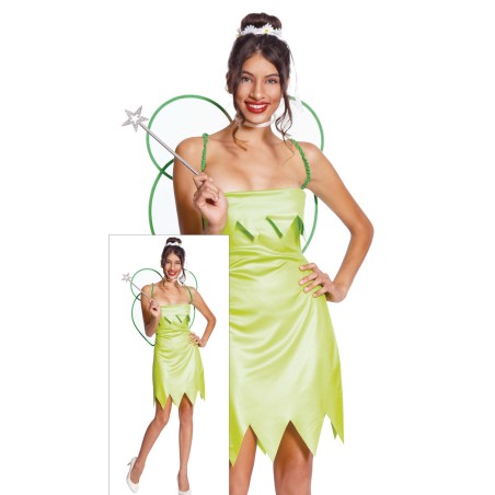 Disfraz hada verde mujer campanilla talla L Tus disfraces baratos