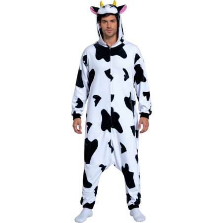 Disfraz vaca pijama adulto tallas