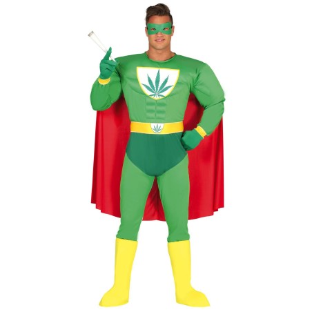DISFRAZ SUPER MARIHUANA MAN PARA HOMBRE TALLA M 48-50