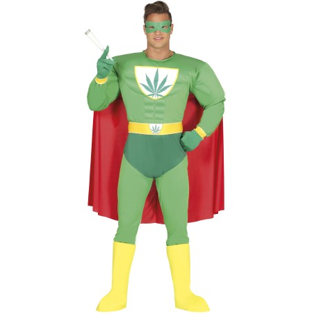 Disfraz super marihuana man para hombre talla M o L