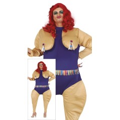 Disfraz drag Queen estriper adulto
