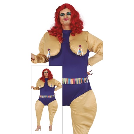 Disfraz drag Queen estriper adulto