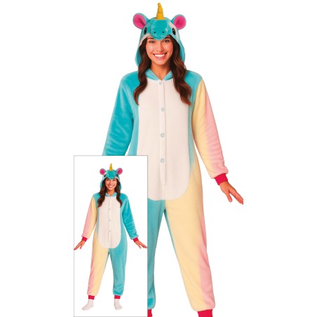 Disfraz pijama unicornio multicolor mujer L 42-44-Tus disfraces baratos online