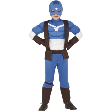 Disfraz capitan super heroe invierno para niño tallas
