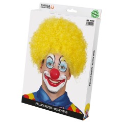 Peluca payaso amarilla rizos barata-Tus disfraces baratos