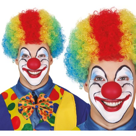Peluca payaso rizos multicolor-Tus disfraces baratos