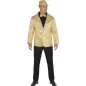 Americana lentejuelas oro para hombre talla m