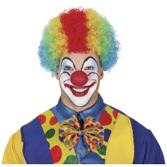 Peluca payaso rizos multicolor