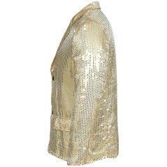 Americana lentejuelas oro para hombre talla m-Tus disfraces baratos