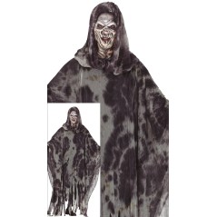 Capa fantasma gris talla L adulto-Tus Disfraces