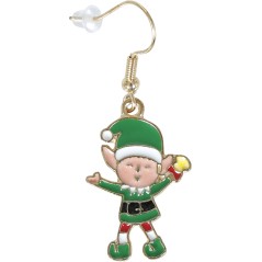 Pendientes navideños elfo-Tus disfraces