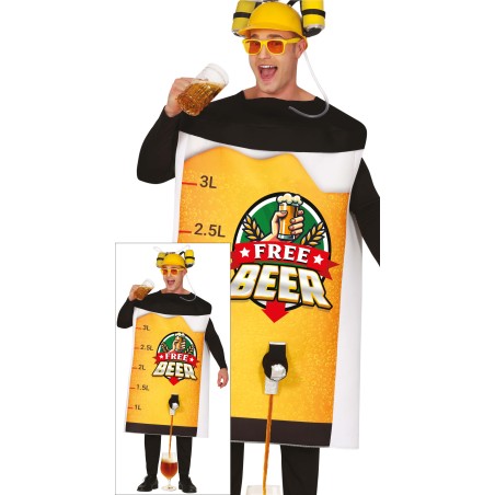 Disfraz Free beer cerveza gratis talla L  52-54