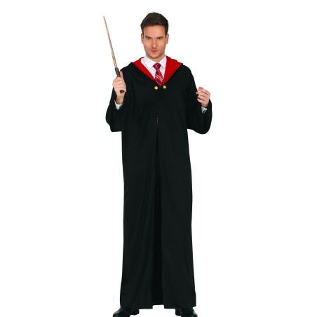 Disfraz mago tunica negra para hombre talla L 52-54 Harry Potter