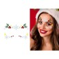 Joyas faciales navidad adhesivas