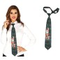 Corbata navidad con luz y musical
