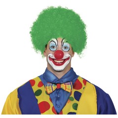 Peluca payaso verde