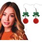 Pendientes navideños bola navidad