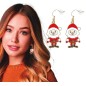 Pendientes navideños papa noel