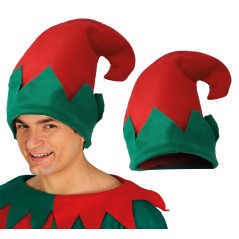 Gorro elfo rojo y verde barato-Tus Disfraces Baratos