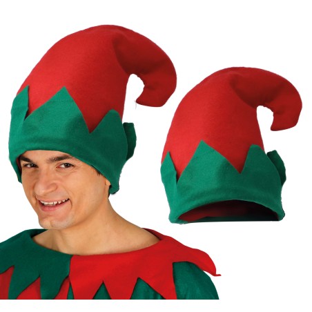 Gorro elfo rojo y verde barato-Tus Disfraces Baratos