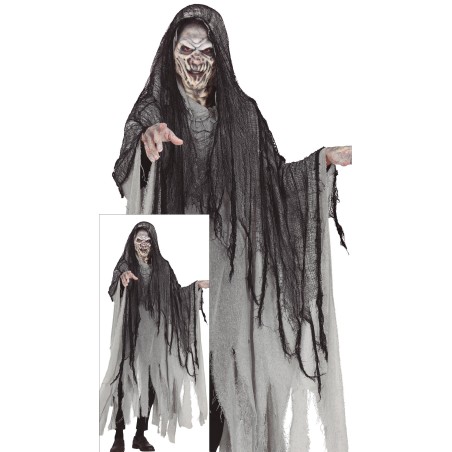 Tunica gris con capucha halloween talla L 52-54