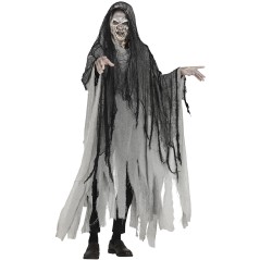 Tunica gris con capucha halloween talla L 52-54