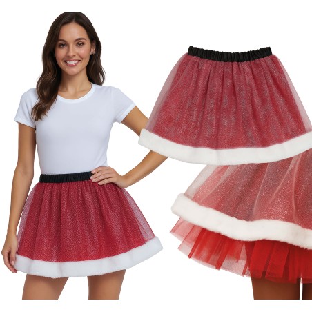 TUTU SANTA CLAUS, ADULTO, 40 CMS-Tus disfraces baratos