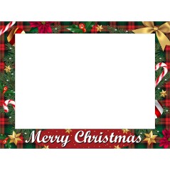 Marco para fotos navideño merry chirstmas 80x60 cm-Tus disfraces