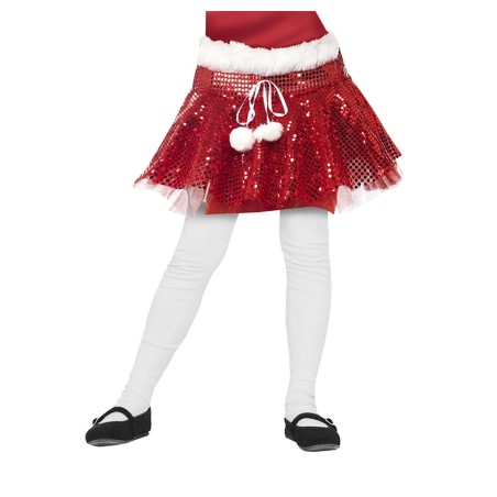 TUTU ROJOS LENTEJUELAS, INFANTIL,30 CMS-Tus disfraces baratos