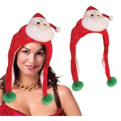 Gorro papa noel terciopelo con borlas 41201-Gorros online
