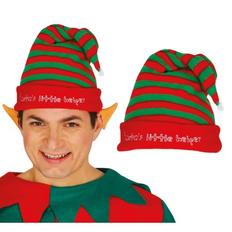 Gorro elfo verde y rojo adulto-Tus disfraces