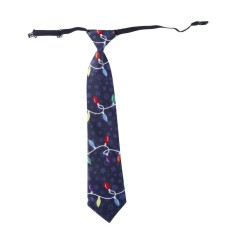 Corbata navideña graciosa azul para navidad 45 cm-Tus disfraces