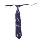Corbata navideña graciosa azul para navidad 45 cm