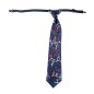 Corbata navideña graciosa azul para navidad 45 cm