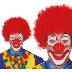 Peluca payaso rizos roja-Tus disfraces baratos