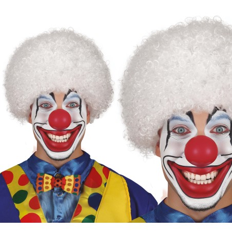 Peluca payaso blanca rizos-Tus disfraces baratos