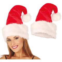 Gorro papa noel terciopelo extra 55 cm-Gorros online