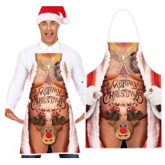 Delantal gracioso navidad desnudo-Tus disfraces