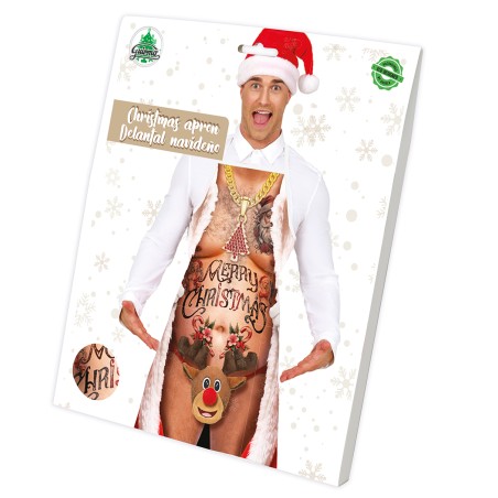 Delantal gracioso navidad desnudo