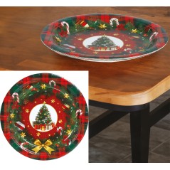 Platos arbol de navidad 6 uds 23 cm-Tus disfraces