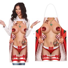 Delantal gracioso navidad desnuda-Tus disfraces