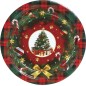 Platos arbol de navidad 6 uds 23 cm