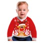 Jersey navideño reno para bebe 12-18 meses lana