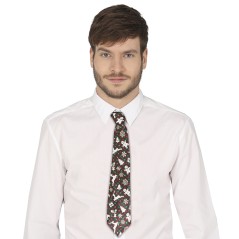 Corbata navideña cuadros 45 cm