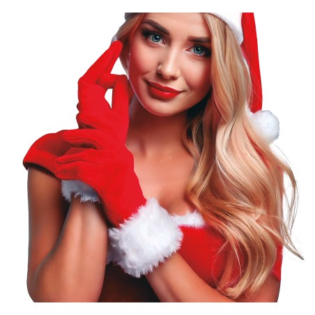 Guantes rojos mama noel-Tus disfraces