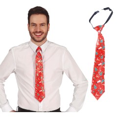 Corbata roja graciosa para navidad 45 cm-Tus disfraces