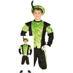 Disfraz paje de rey verde para niño tallas-Tus Disfraces Baratos