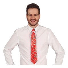 Corbata roja graciosa para navidad 45 cm